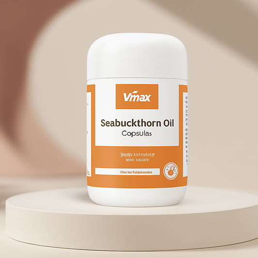 VMax Seabuckthorn Oil Capsules – Skin, Heart & Immunity Support